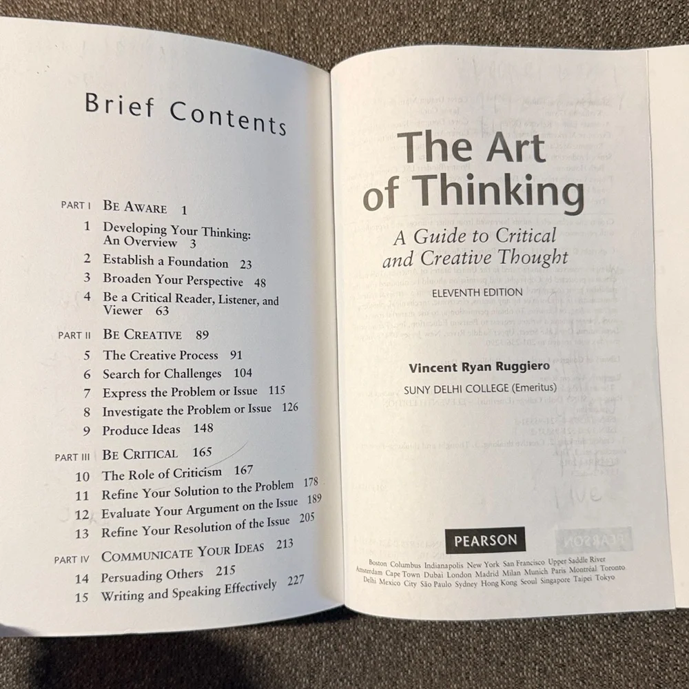 The Art of Thinking: A Guide to Critical and Creative Thought